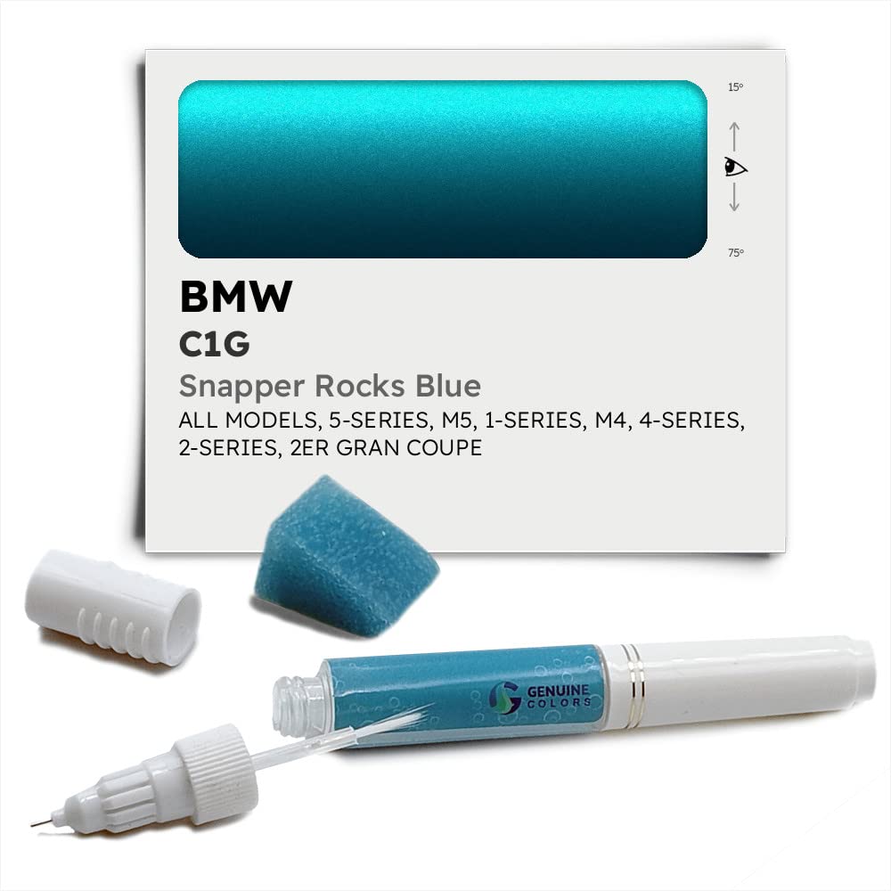 Genuine Colors Lackstift SNAPPER ROCKS BLUE C1G Kompatibel/Ersatz für BMW Blau von Genuine Colors