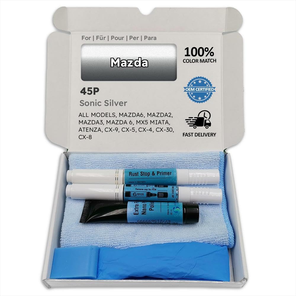 Genuine Colors Lackstift SONIC SILVER 45P für Mazda Silber MAZDA6 MAZDA2 MAZDA3 6 MX5 MIATA ATENZA CX-9 CX-5 CX-4 CX-30 CX-8 Genuine Colors Lackstift SONIC SILVER 45P für Mazda Silber MAZDA6 MAZDA2 MAZDA3 6 MX5 MIATA ATENZA CX-9 CX-5 CX-4 CX-30 CX-8 von Genuine Colors
