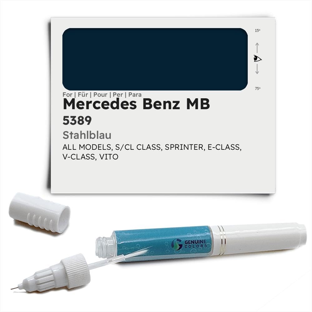 Genuine Colors Lackstift STAHLBLAU 5389 für Mercedes Benz MB Blau S CL Class Sprinter E-Class V-Class VITO Genuine Colors Lackstift STAHLBLAU 5389 für Mercedes Benz MB Blau S CL Class Sprinter E-Class V-Class VITO von Genuine Colors