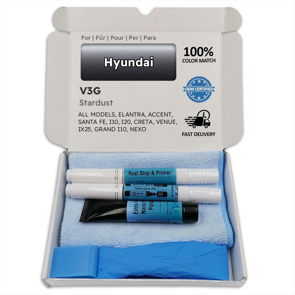 Genuine Colors Lackstift STARDUST V3G für Hyundai Marine ELANTRA ACCENT SANTA FE I10 I20 CRETA VENUE IX25 GRAND NEXO von Genuine Colors