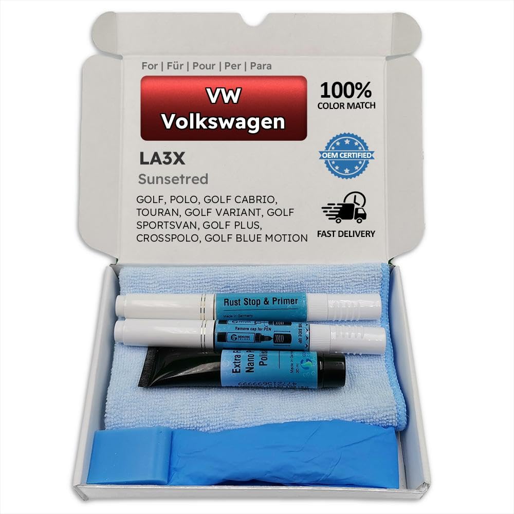 Genuine Colors Lackstift SUNSETRED LA3X für VW Volkswagen Rot GOLF POLO CABRIO TOURAN VARIANT SPORTSVAN PLUS CROSSPOLO BLUE MOTION Genuine Colors Lackstift SUNSETRED LA3X für VW Volkswagen Rot GOLF POLO CABRIO TOURAN VARIANT SPORTSVAN PLUS CROSSPOLO BLUE MOTION von Genuine Colors