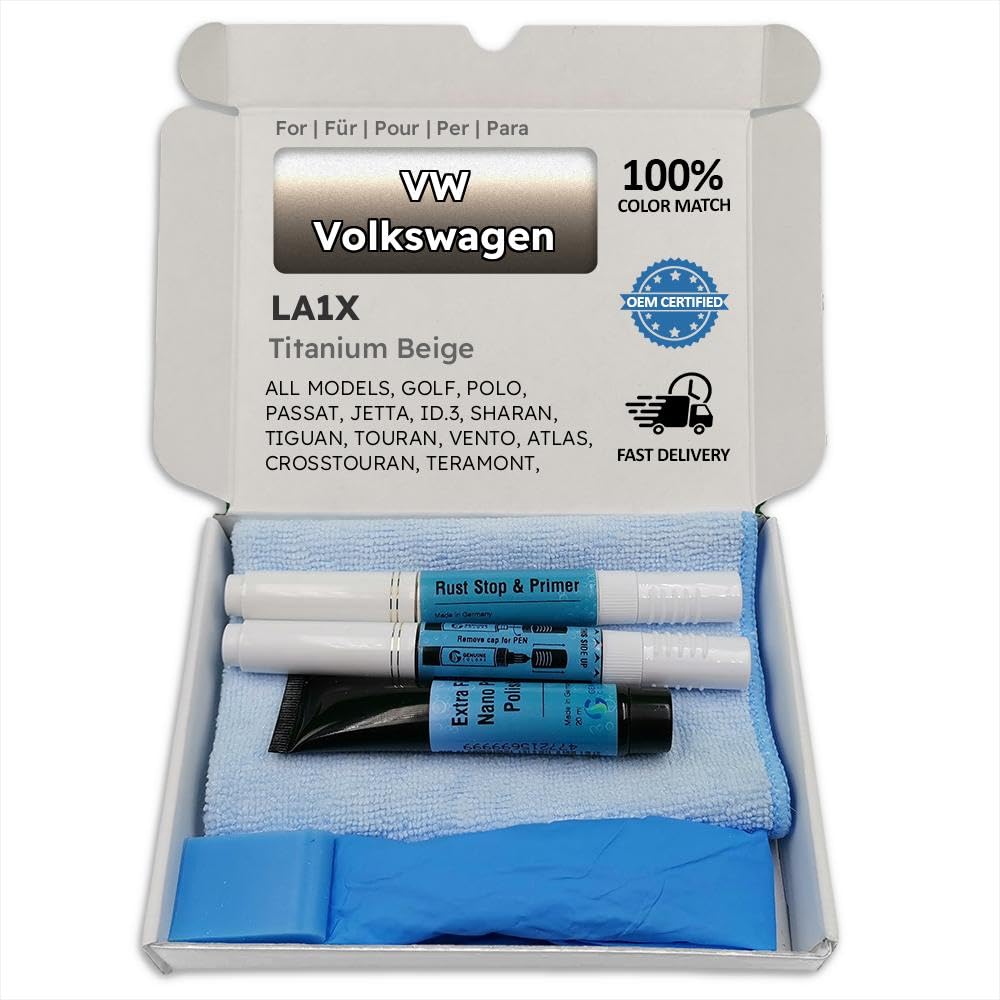Genuine Colors Lackstift TITANIUM BEIGE LA1X für VW Volkswagen GOLF POLO PASSAT JETTA ID.3 SHARAN TIGUAN TOURAN VENTO ATLAS CROSSTOURAN TERAMONT LAMANDO Genuine Colors Lackstift TITANIUM BEIGE LA1X für VW Volkswagen GOLF POLO PASSAT JETTA ID.3 SHARAN TIGUAN TOURAN VENTO ATLAS CROSSTOURAN TERAMONT LAMANDO von Genuine Colors