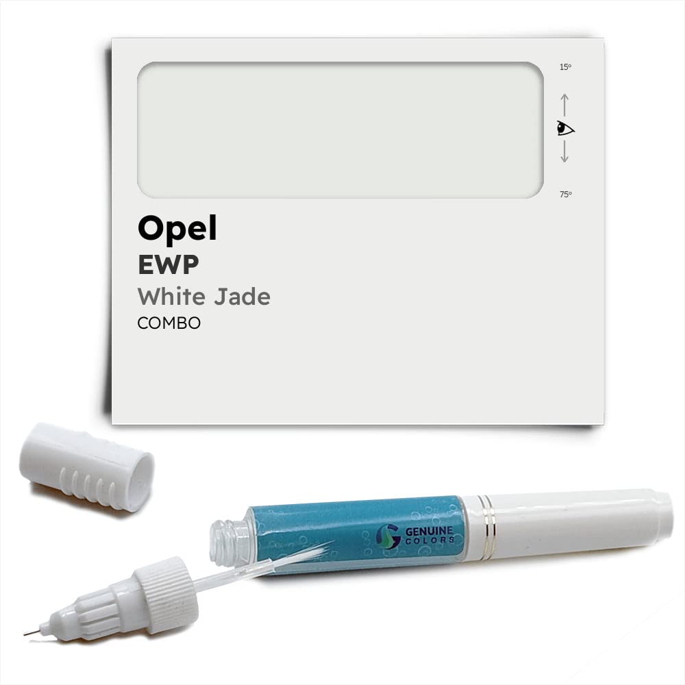 Genuine Colors Lackstift White Jade EWP Kompatibel/Ersatz für Opel Weiß von Genuine Colors