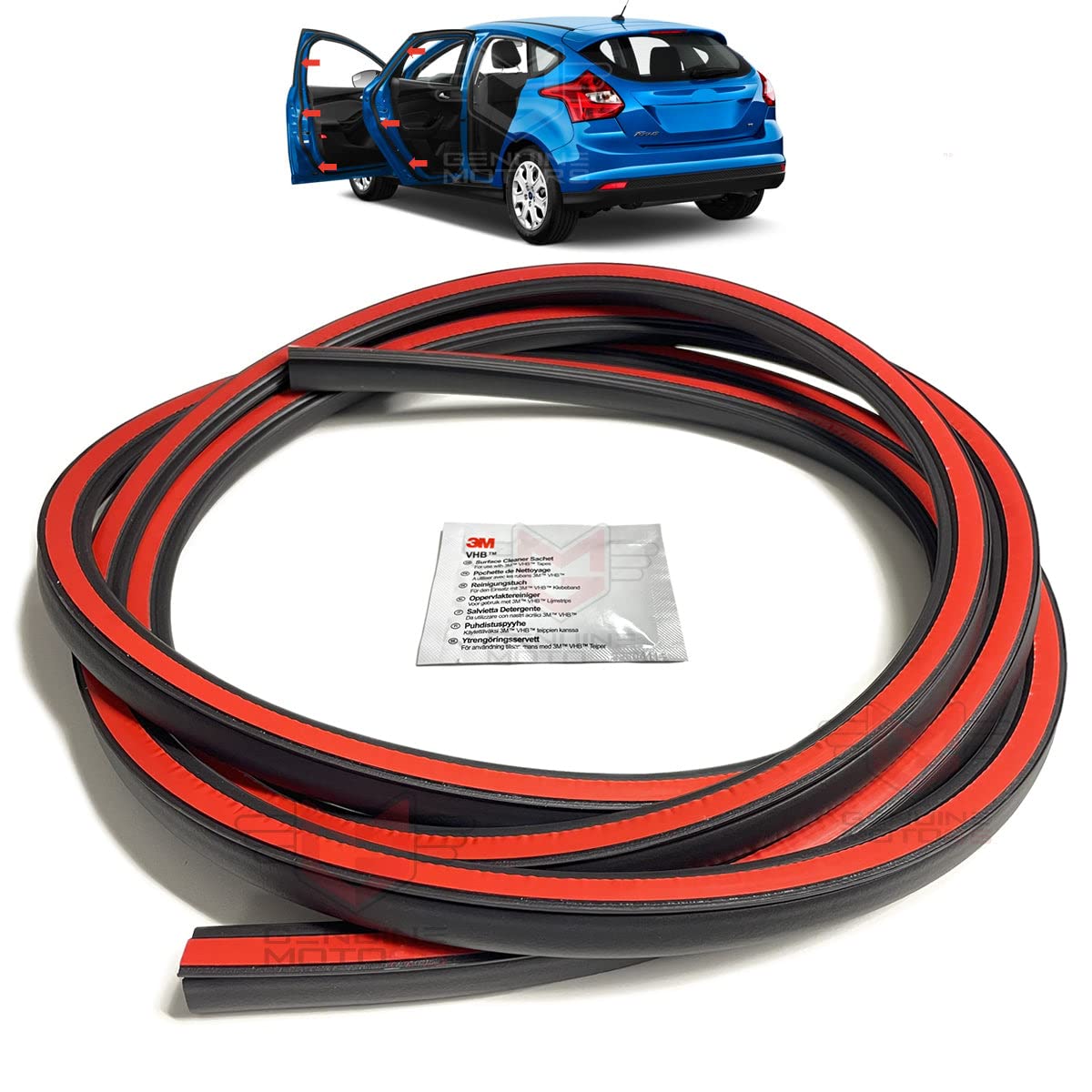 Türdichtung Wetterabisolierung Ersatz für Ford Focus MK3 MK4 / C-Max MK2, 1869692 Türdichtung Wetterabisolierung Ersatz für Ford Focus MK3 MK4 / C-Max MK2, 1869692 von GENUINE MOTORS