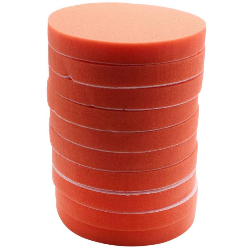 Geofray 10 Stück 180 Mm 7 Flache Schwamm Brutto Polieren Polierscheibe Kit für Auto Polierer Clean Waxing Wartung Pflege von Geofray