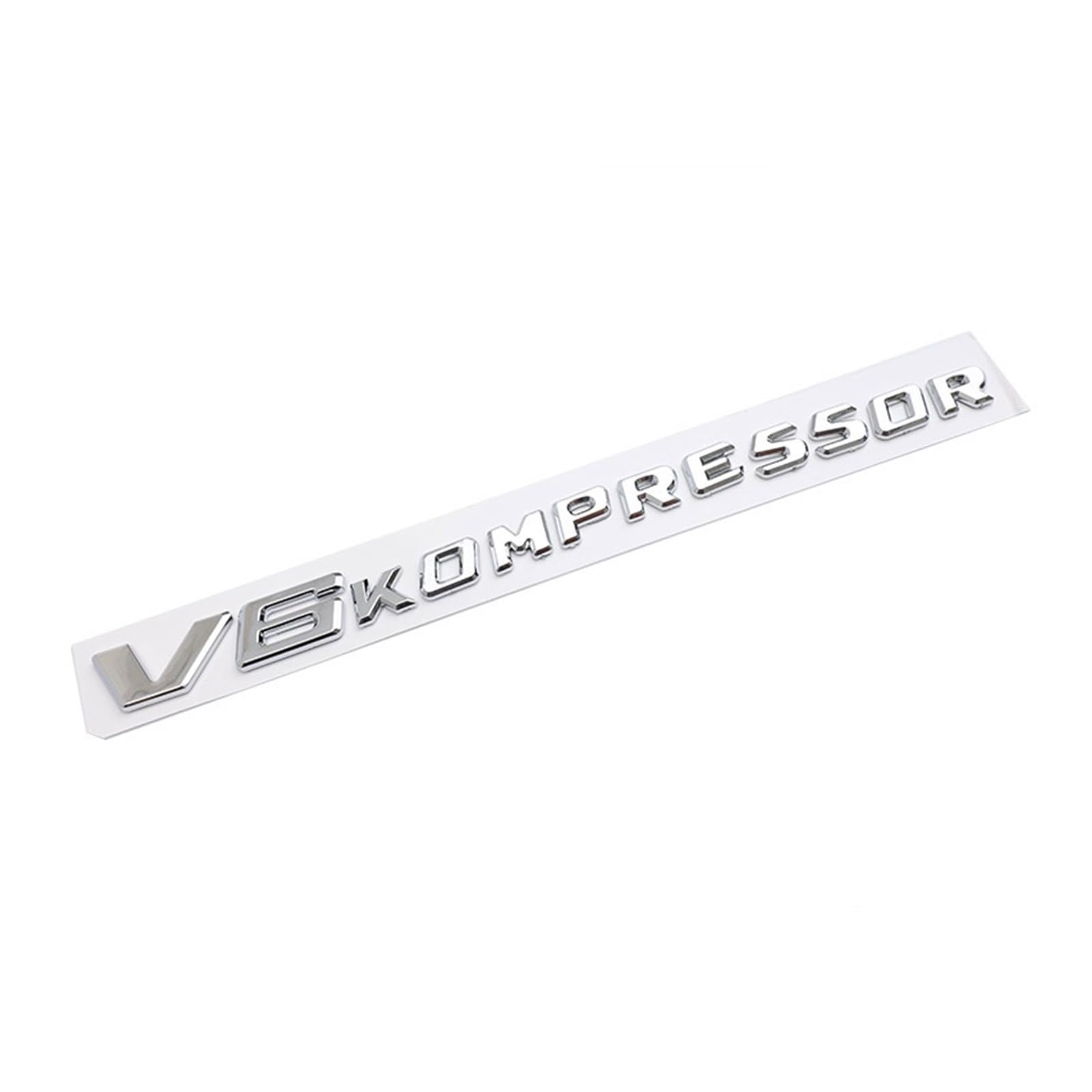 GeRRiT yzw6688 3D ABS Auto Aufkleber V6 V8 Kompressor Wort Hinten Zeichen Emblem Abzeichen Auto Körper Kotflügel Hinten Stamm Upgrade Version zubehör Neue (Color : V6 Silver) von GerRit