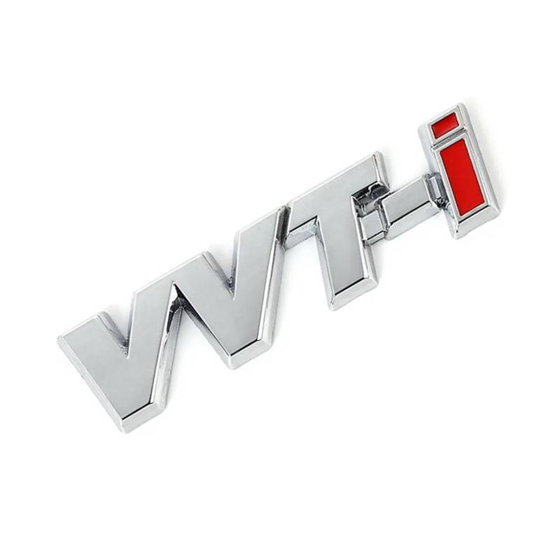 GeRRiT yzw6688 Autoaufkleber, Emblem, Abzeichen, Aufkleber, kompatibel mit VVT-i VVTI Camry Corolla Yaris Rav4 Ralink Reiz Crown Prius Reiz VIOS Auris Avensis (Color : Silver VVT-I) von GerRit