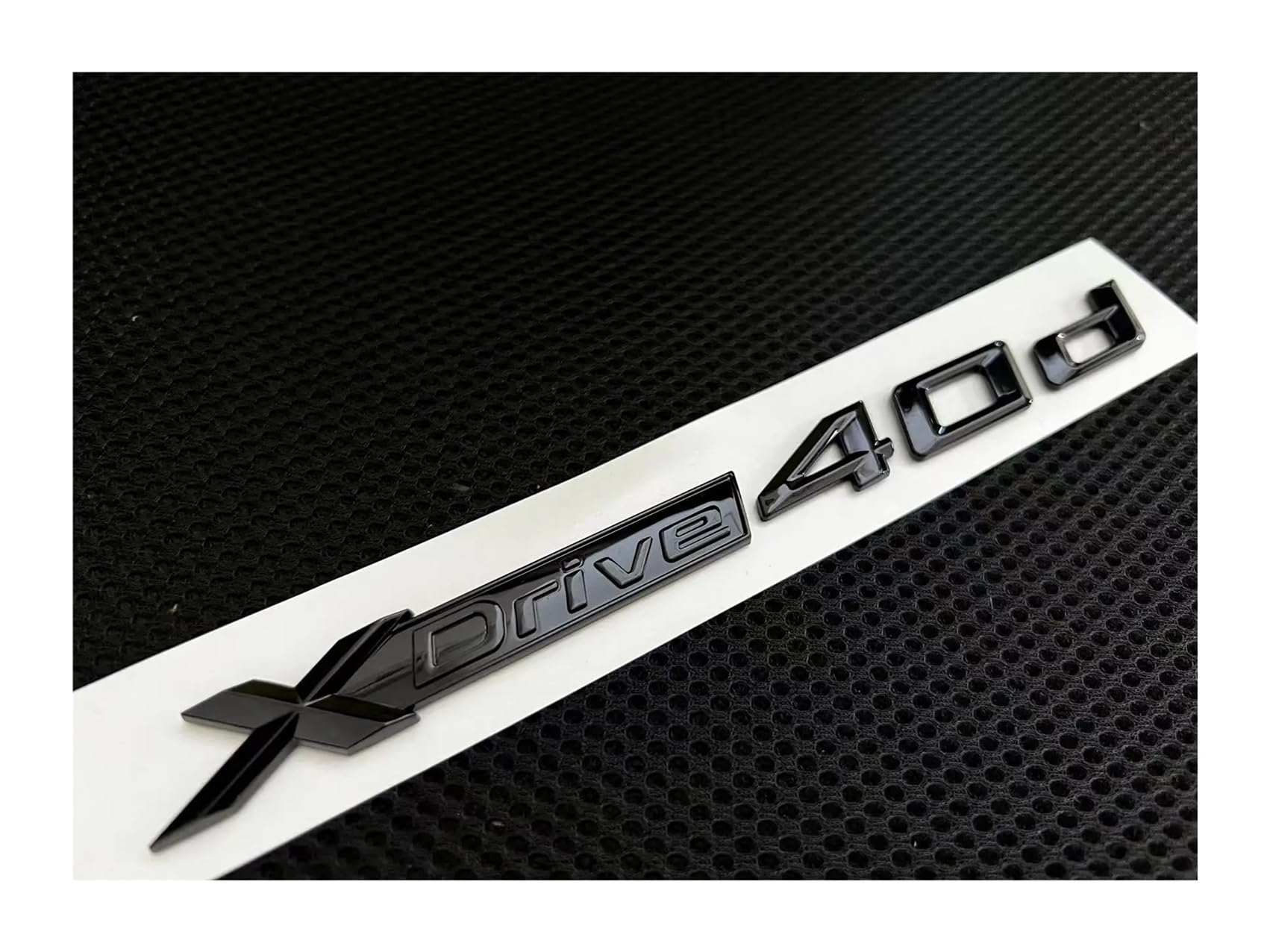 yzw6688 1X ABS glänzend schwarz Auto XDrive Emblem Zieraufkleber X Drive 18d 20d 25d 28d 30d 35d 40d 48d 50d 55d Kompatibel mit X1 X3 X5 X6 usw (Color : Xdrive 40d) von GerRit