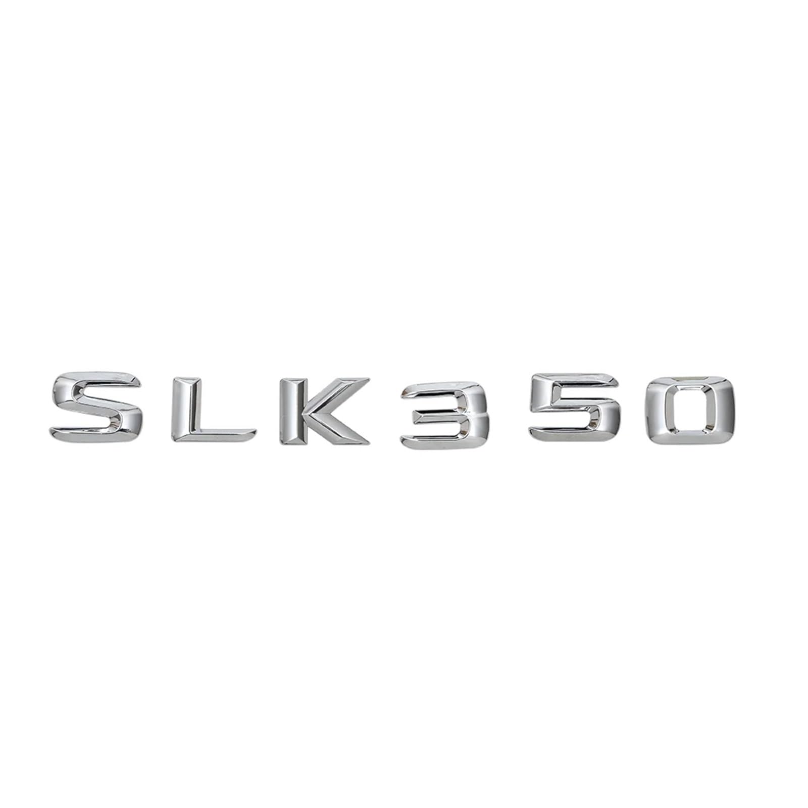 yzw6688 Chrom glänzendes Silber „SLK 350“ Kofferraum-hintere Buchstaben Wort-Abzeichen-Emblem Buchstaben-Aufkleberaufkleber for SLK350 von GerRit