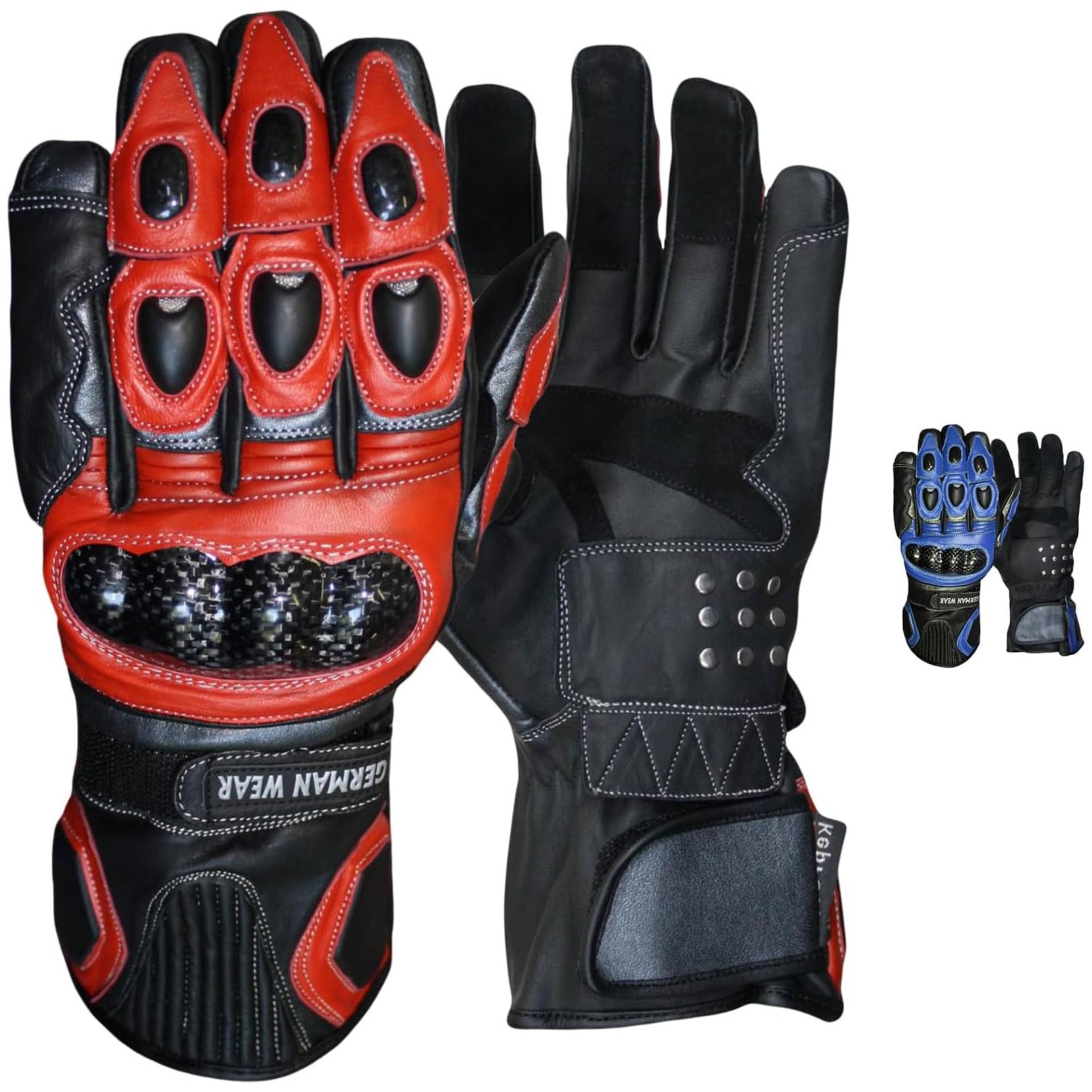 German Wear, Motorradhandschuhe Motorrad Biker Lederhandschuhe, Größe:7=S, Farbe:Rot German Wear, Motorradhandschuhe Motorrad Biker Lederhandschuhe, Größe:7=S, Farbe:Rot von German Wear