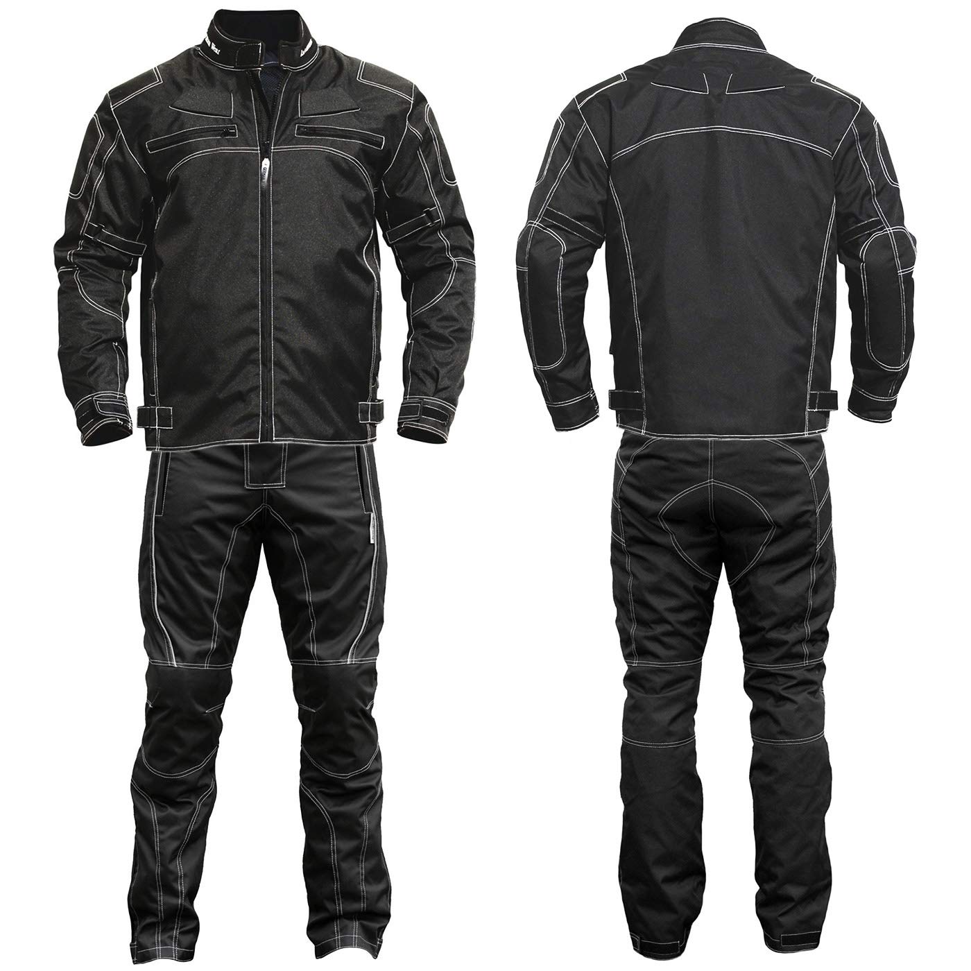 German Wear 2-teiler Motorradkombi Cordura Textilien Motorradjacke & Motorradhose Schwarz, 60/4XL German Wear 2-teiler Motorradkombi Cordura Textilien Motorradjacke & Motorradhose Schwarz, 60/4XL von German Wear