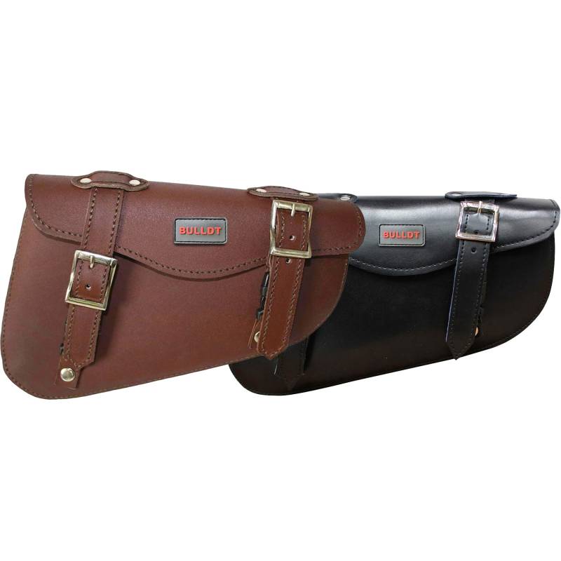 German Wear Motorrad Solobag Solo Tasche Satteltasche Motorradtasche Werkzeugtasche Leder, Schwarz, Seite:Rechts von German Wear