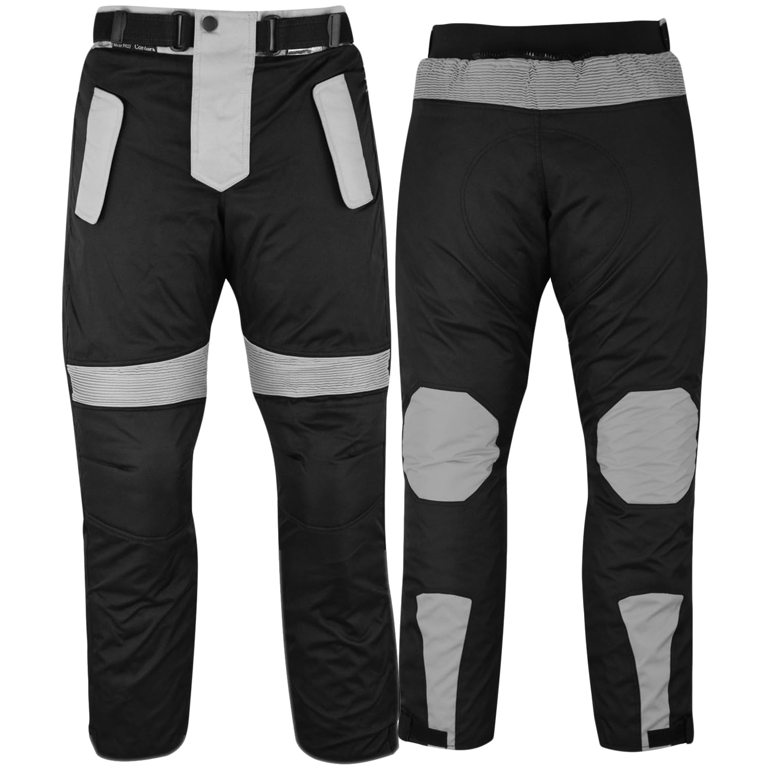 German Wear Motorradhose Cordura Textilien Motorrad Hose Kombihose, Schwarz/Grau, 64 von German Wear