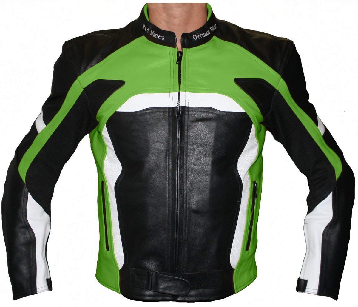 German Wear Herren Motorradjacke Lederjacke mit Protektoren Frabe:Grün;Größe:L German Wear Herren Motorradjacke Lederjacke mit Protektoren Frabe:Grün;Größe:L von German Wear
