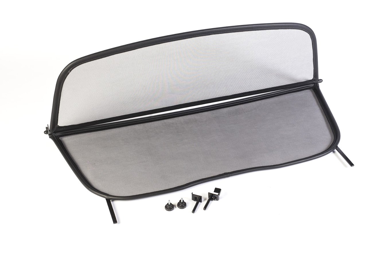 GermanTuningParts Windschott für Audi A4 B6 B7 Cabriolet 2002-2009 - Klappbar - mit Schnellverschluss – Schwarz | Windabweiser | Windblocker | Wind Deflector von GermanTuningParts