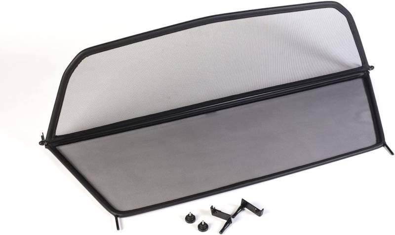 GermanTuningParts Windschott für BMW e46 - Klappbar - mit Schnellverschluss – Schwarz | Windabweiser | Windblocker | Wind Deflector von GermanTuningParts