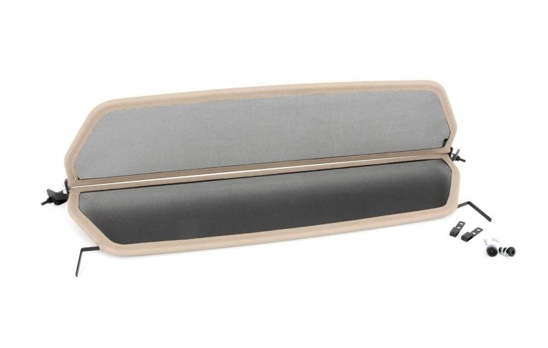 GermanTuningParts Windschott für Jaguar XK8 (1996-2005) - Klappbar - mit Schnellverschluss - Beige | Windabweiser | Windblocker | Wind deflector von GermanTuningParts