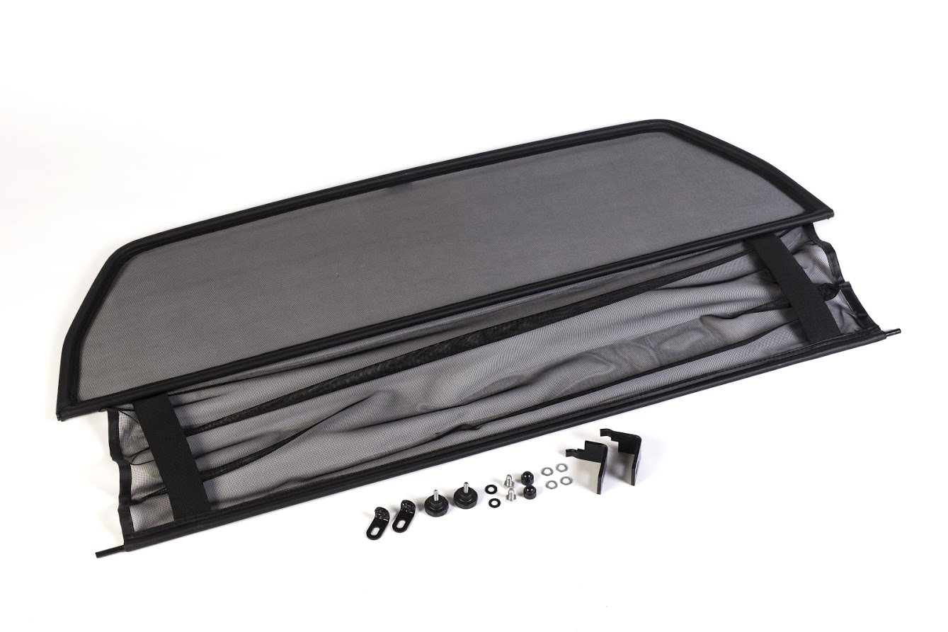 GermanTuningParts Windschott für Mercedes CLK A208 W208 (1998-2003) - Klappbar - Schwarz | Windabweiser | Windblocker | Wind Deflector von GermanTuningParts