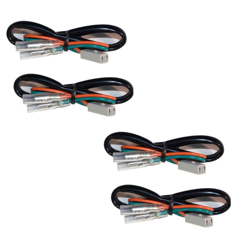 Germany Motorsports Motorrad Blinker Adapter Kabel für Blinkerwechsel Blinkerkabel für LED Halogen (Honda bis Bj.04, 2 Paar) von Germany Motorsports