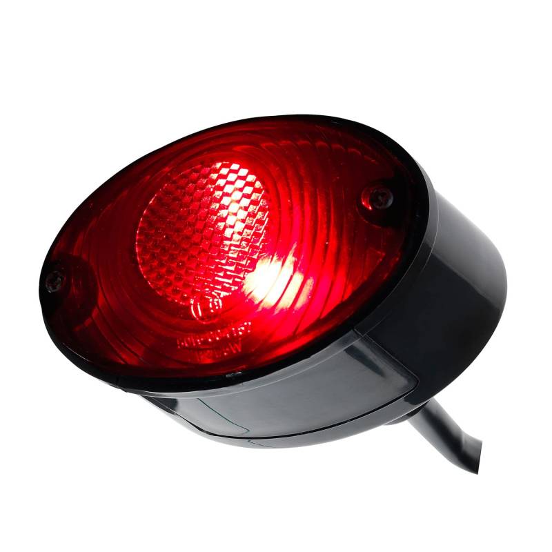 Germany Motorsports Motorrad Rücklicht Bremslicht Cat Eye schwarz getönt Quad ATV Roller E-geprüft von Germany Motorsports