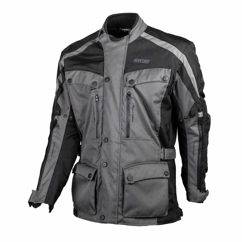 GERMAS 831.88-56-2XL Motorradjacke TEMPER, Dunkelgrau, Gr. 2XL von Germas