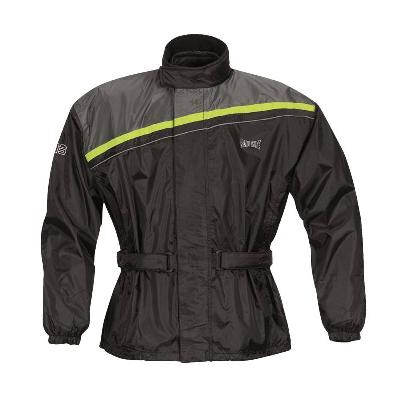 GERMAS 933.05-54-XL Motorrad Regenjacke DOUGLAS, Schwarz/Fluogelb, Gr. XL von Germas