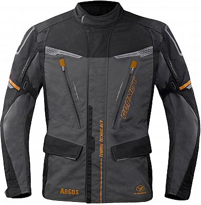 Germot Argos, Textiljacke wasserdicht - Schwarz/Grau/Bronze - XL von Germot