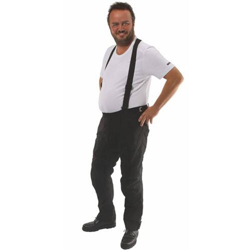 Germot Bauchhose Flex Pro Motorradhose wasserdicht Bund verstellbar Protektoren, Extrakurz-8XL von Germot