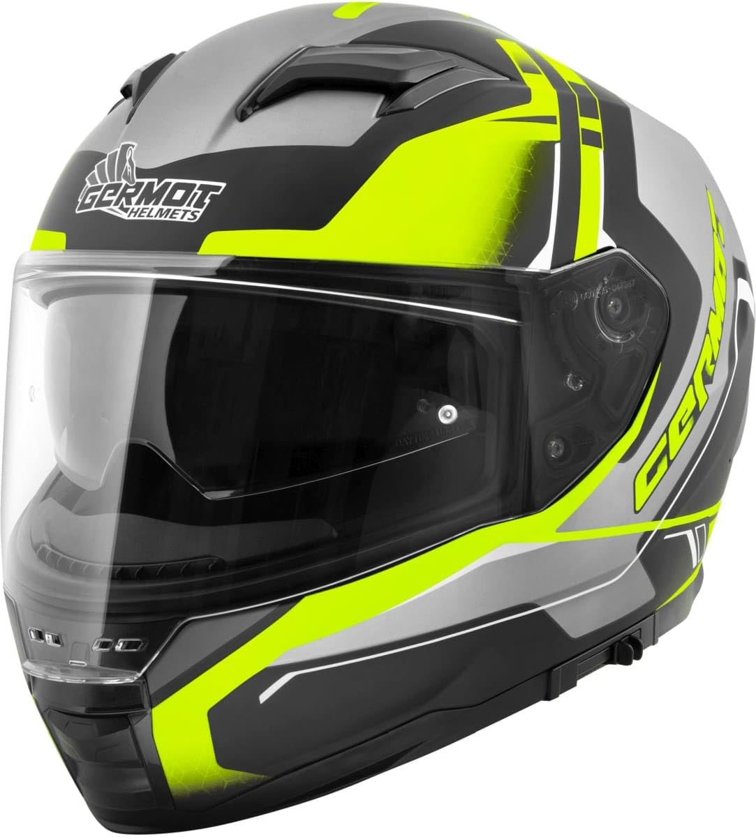 Germot GM 350 Integralhelm matt schwarz Fluo gelb ECE 22.06 mit Sonnenblende, XXL 63/64 Germot GM 350 Integralhelm matt schwarz Fluo gelb ECE 22.06 mit Sonnenblende, XXL 63/64 von Germot