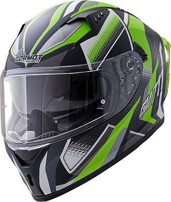 Germot GM 711 Dekor, Integralhelm - Matt Schwarz/Grün - L von Germot