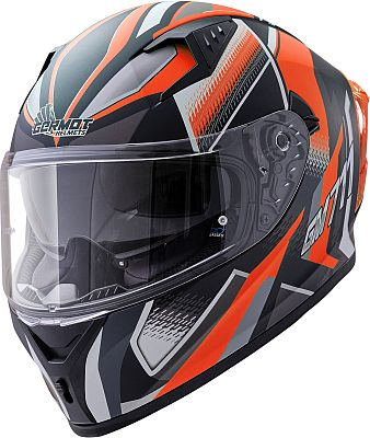 Germot GM 711 Dekor, Integralhelm - Matt Schwarz/Orange - S von Germot