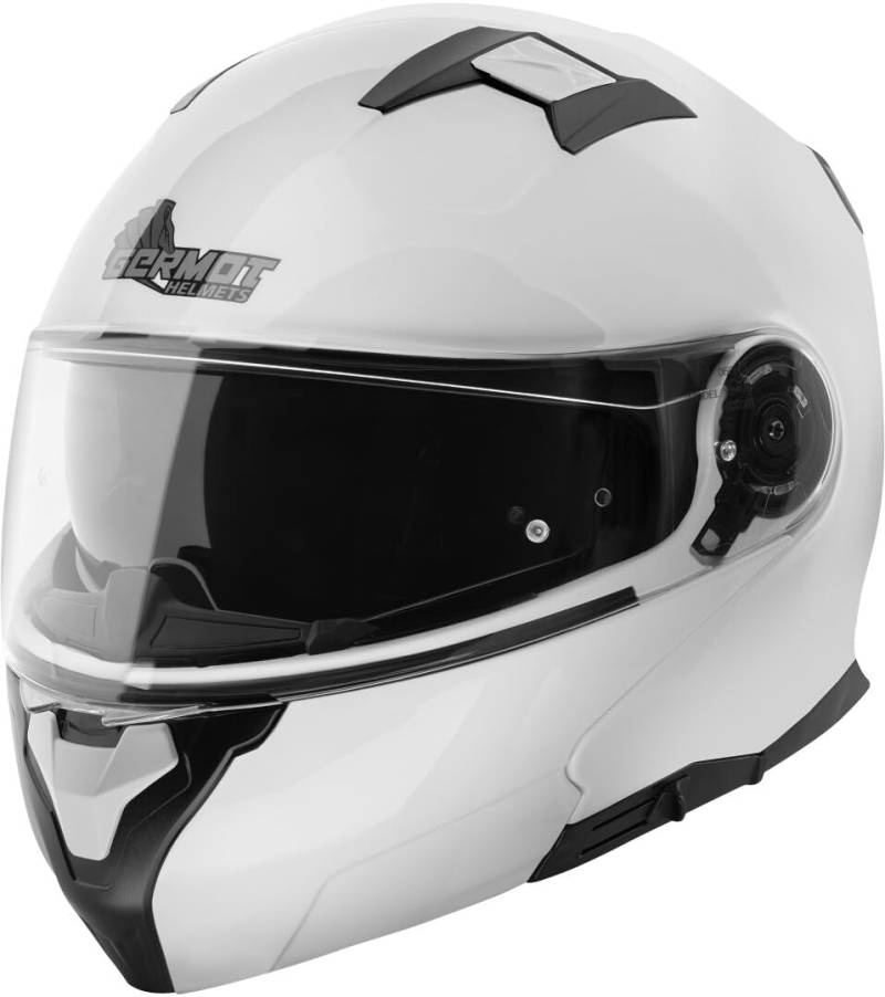 Germot GM 970 Klapphelm weiß ECE 22.06 mit Sonnenblende und P/J Homologation, M 57/58 von Germot