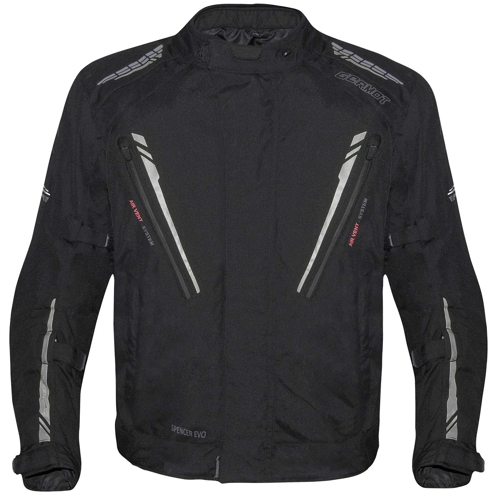 Germot Herren Motorradjacke Spencer Evo Big Size, Schwarz Grau, B2XL, 4223500 Germot Herren Motorradjacke Spencer Evo Big Size, Schwarz Grau, B2XL, 4223500 von Germot