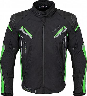 Germot Matrix, Textiljacke wasserdicht - Schwarz/Grün/Grau - L von Germot
