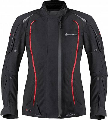 Germot MotoQueen, Textiljacke wasserdicht Damen - Schwarz/Rot - 36 von Germot