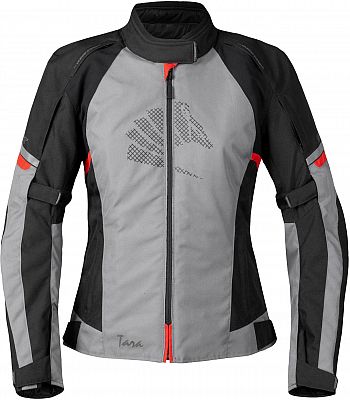 Germot Tara, Textiljacke wasserdicht Damen - Grau/Schwarz/Rot - 38 von Germot