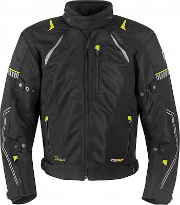 Germot X-Air Evo Pro, Textiljacke wasserdicht Damen - Schwarz/Neon-Gelb/Grau - 44 von Germot