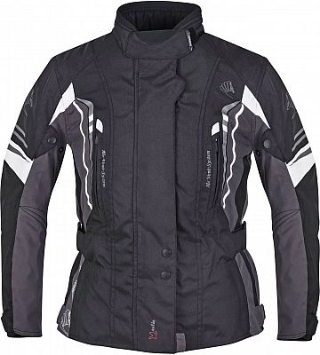 Germot Xantia Pro, Textiljacke wasserdicht Damen - Schwarz/Grau/Weiß - 36 von Germot