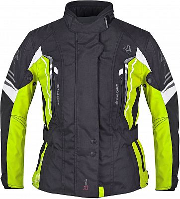 Germot Xantia Pro, Textiljacke wasserdicht Damen - Schwarz/Neon-Gelb/Weiß - 44 Germot Xantia Pro, Textiljacke wasserdicht Damen - Schwarz/Neon-Gelb/Weiß - 44 von Germot