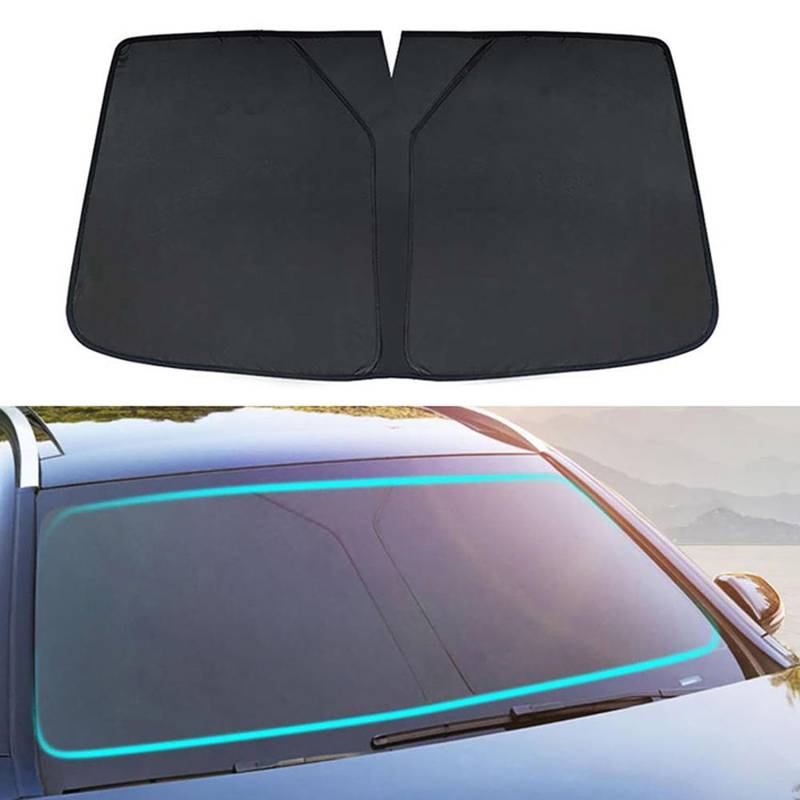 Fit for VW Golf 5 2006-2009, Car windscreen Sun Shade, Full Coverage Front windscreen Sun Shade, Easy to Use, Foldable von Gerrit