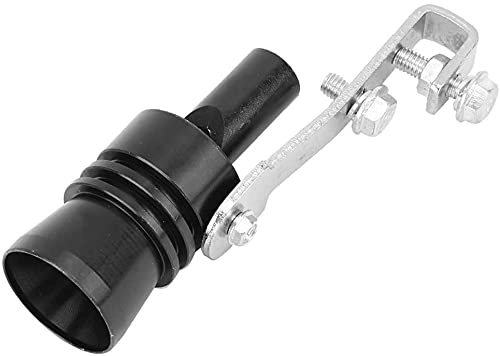 PREMIUM Auspuff Sound Booster Pfeife für Fake V8 Turbolader pfeifen im Auto & Motorrad Endtopf I Universal Turbo whistle Soundgenerator Tuning - Auspuffpfeife für Endrohre (Schwarz, XL) von Geschenkehöhle