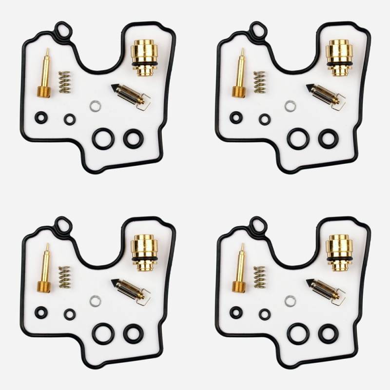 4x Vergaser Reparatursatz Dichtung Kit passend für Kawa ZX 6R 600 G J H Ninja von Getor