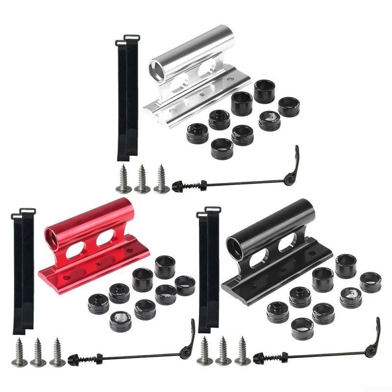 2 x Fahrradgabelhalterungsblöcke, robuster Träger für 20 x 110 mm Gabeln, perfekt für den Transport von Fahrrädern (schwarz) von Gettimore