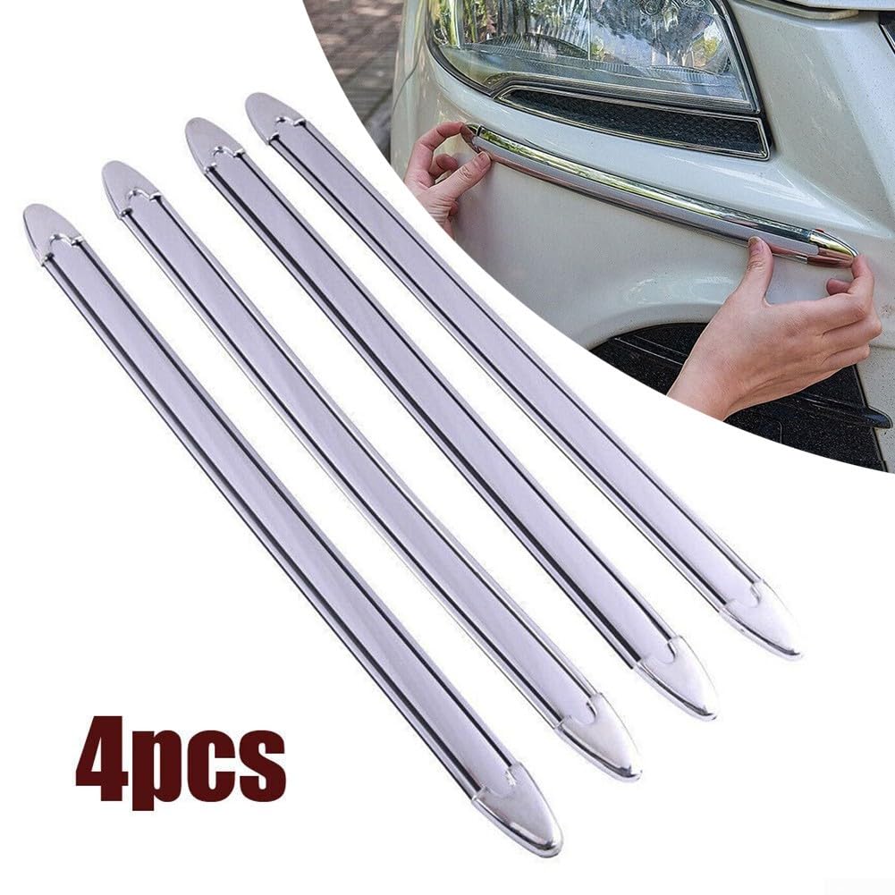 Chrom-Schutzabdeckungen für Auto-Stoßstangenecken, 4-teiliges Set, um Kratzer und Schäden zu verhindern Chrom-Schutzabdeckungen für Auto-Stoßstangenecken, 4-teiliges Set, um Kratzer und Schäden zu verhindern von Gettimore