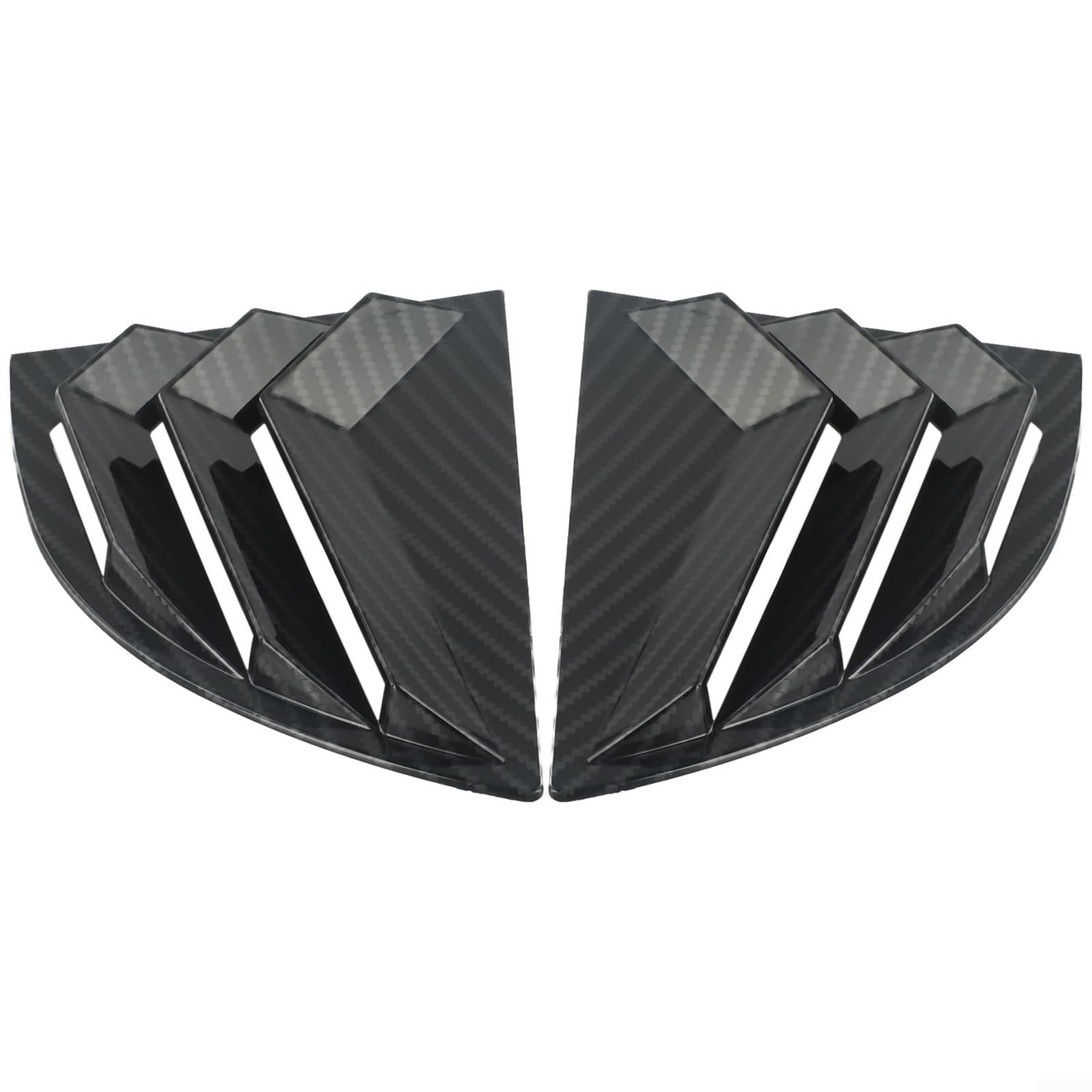 Karbonfaser-Seitenschlitz-Glasschaufel für Honda Civic 2006 2011, 2 Stück, doppelseitiges Klebeband für einfache Installation Karbonfaser-Seitenschlitz-Glasschaufel für Honda Civic 2006 2011, 2 Stück, doppelseitiges Klebeband für einfache Installation von Gettimore