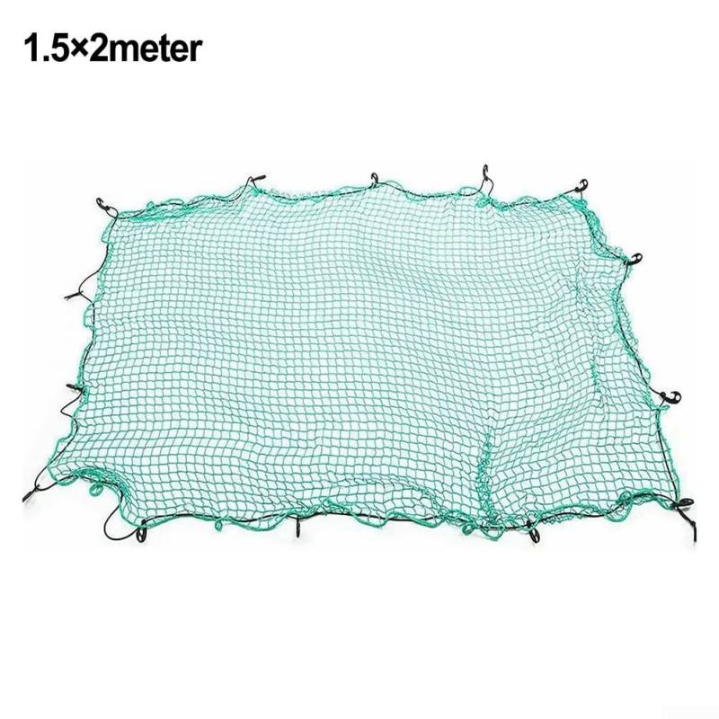 Robustes Anhänger-Frachtnetz, zuverlässiger Schutz zur Sicherung von Waren während des Transports (1,5 × 2 m) von Gettimore