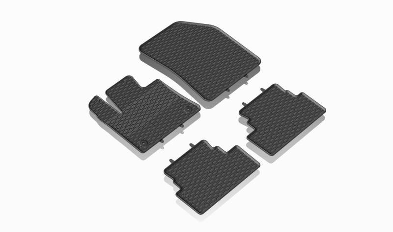 GEYER & HOSAJA Gummifußmatten 920/4C kompatibel mit Citroen C5 Aircross (2017-), Opel Grandland X I (2017-2024) und Peugeot 3008 II (2016-2024) von Geyer Hosaja