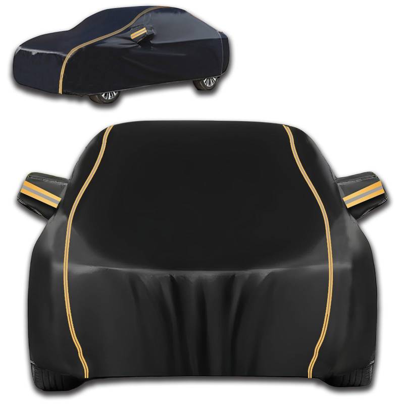 Maßangefertigt Abdeckplane für SsangYong XLV (2016-2021), Outdoor Allwetterschutz Autoabdeckung Winddichte Kratzfeste Auto Abdeckplane Wasserdicht Autogarage Abdeckung Uv Beständig(Black) von GgJjCv