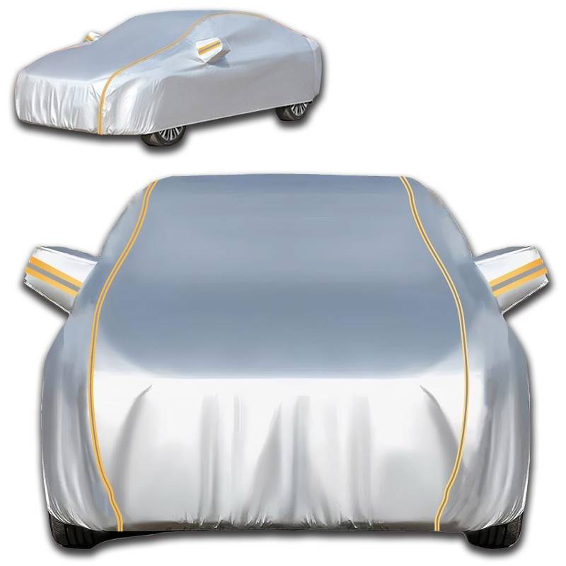Maßangefertigt Abdeckplane für Suzuki Karimun Estilo 2006–2012, Outdoor Allwetterschutz Autoabdeckung Winddichte Kratzfeste Auto Abdeckplane Wasserdicht Autogarage Abdeckung Uv Beständig(Silver) von GgJjCv