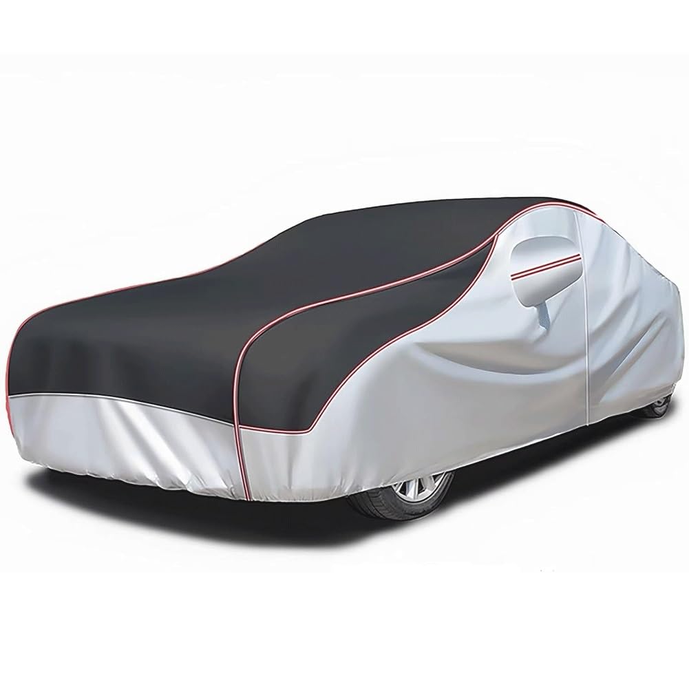 Verdickte Autoschutzhülle Hagelschutz für Cupra Terramar,Autogarage Abdeckung Allwetter-Wind Regen Schnee Hagel UV-Auto-Plane Outdoor Vollgarage Autoplane Staubdicht(Black) von GgJjCv